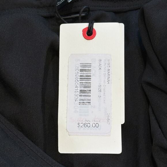 Ted Baker Marinah Skirt Womens Size 2 Black‎ Velvet Burnout Dropped Waist NEW - Picture 12 of 15